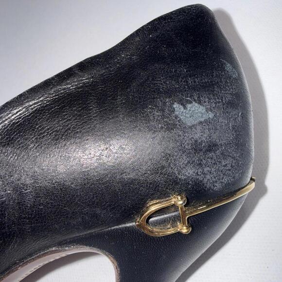 Gucci Amputee Right Only Old Money Classy Pumps Leather Black Shoe Women's 36 - Picture 11 of 15